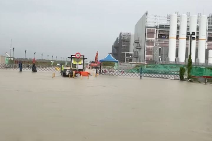 神山也無法倖免！嘉義暴雨灌入台積電 網轟：民進黨只會喊淹水變積水