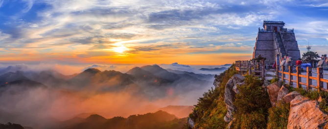 山東龜蒙景區，也趕上這波熱潮。圖/取自好客山東之聲微信公號