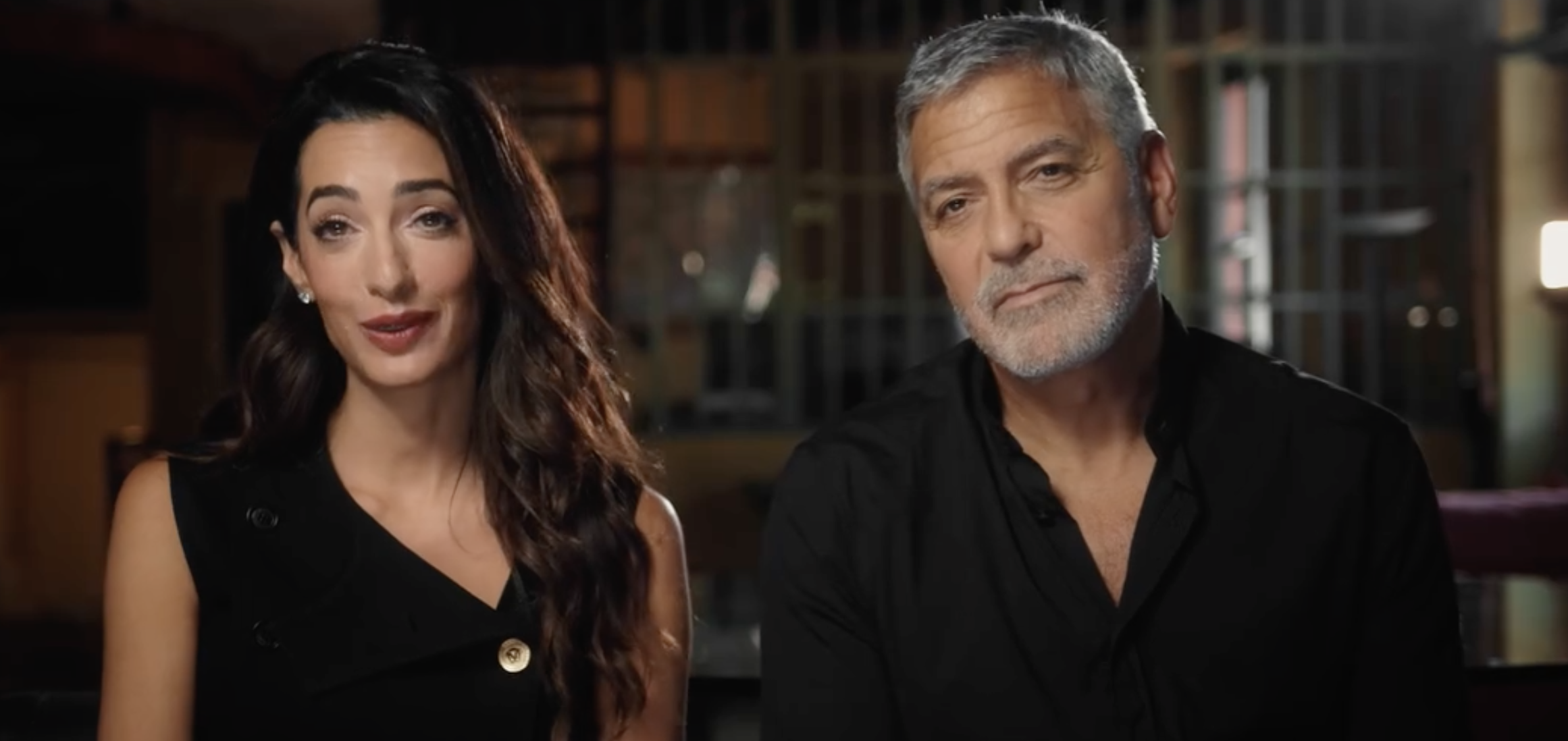 喬治·克隆尼因擔心妻子阿瑪爾·克隆尼（左）恐面臨白宮制裁，致電拜登的高級顧問。圖/翻攝自Clooney Foundation for Justice臉書