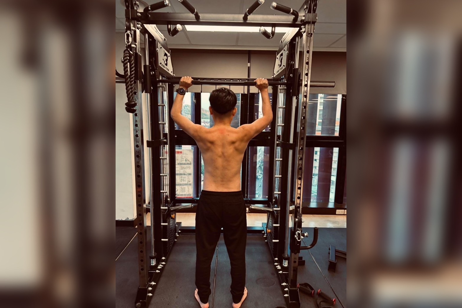 謝典霖動作頻頻大秀健身照　大喊「一直在準備的路上」