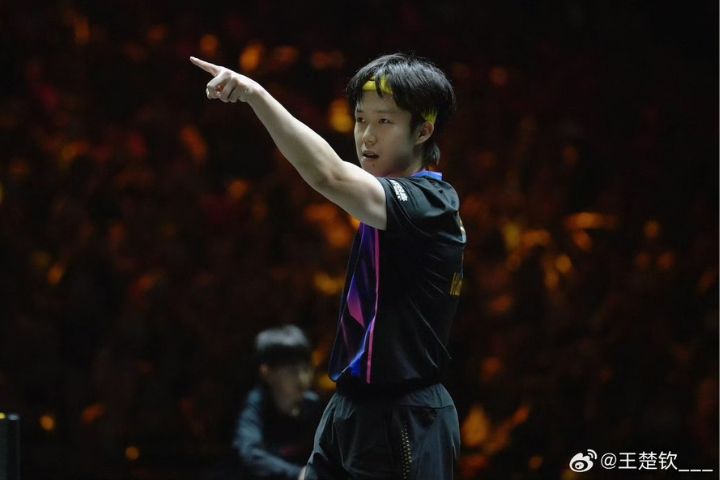中國大陸的好手王楚欽，仍是男子桌球單打世界排名的首位選手。圖/取自王楚欽微博
