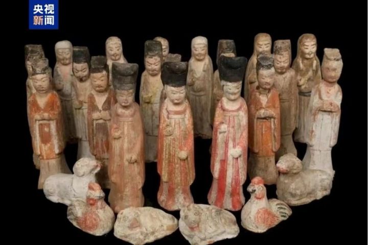 陝西發現隋代兵部尚書墓 出土144件陶俑 墓誌或為歐陽詢真跡