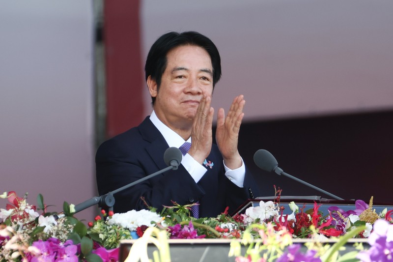 114年國慶大會10日在總統府前廣場舉行，總統賴清德國慶談話通篇未提「互不隸屬」，國安人士認為有3點意義。圖/中央社