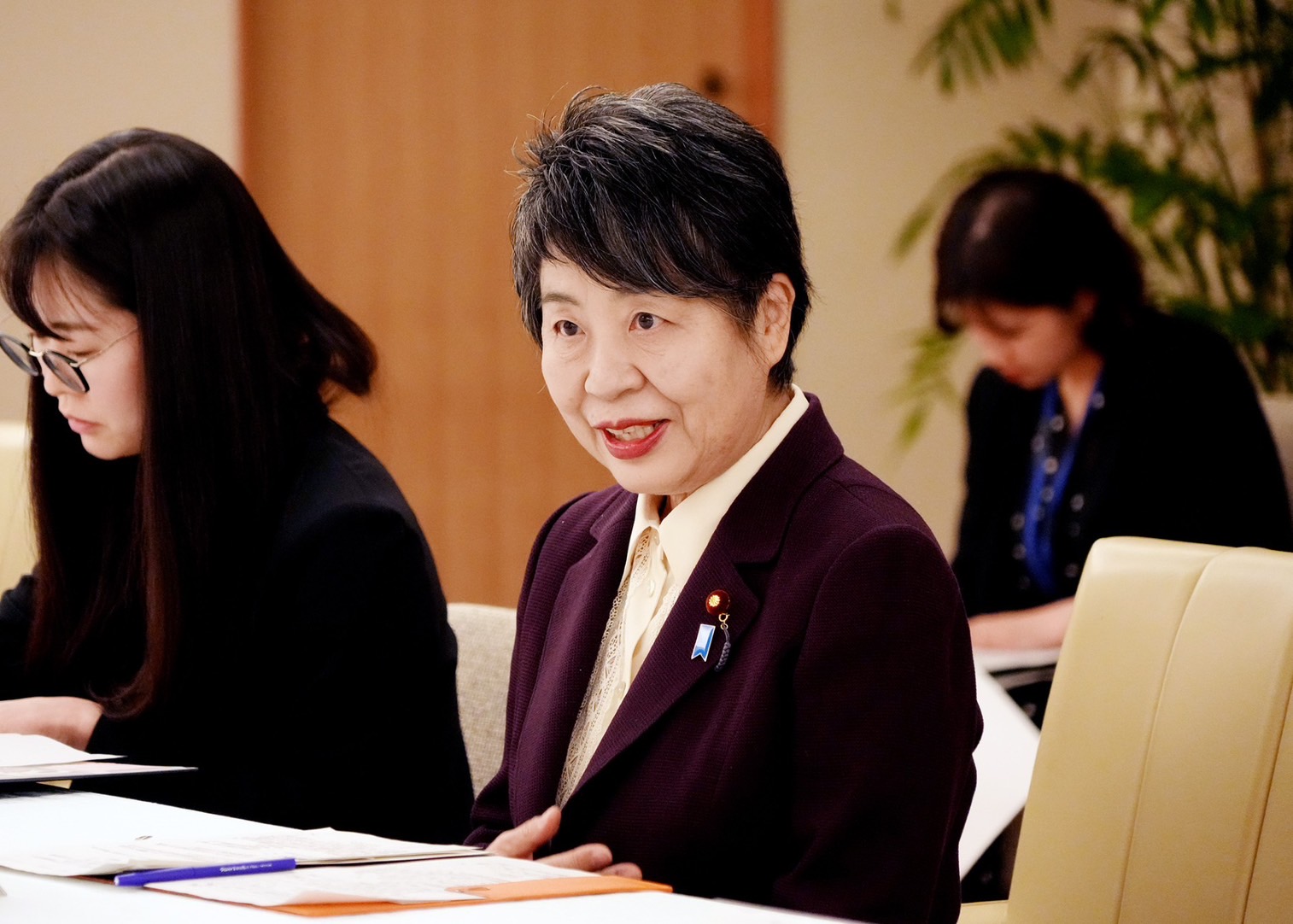 日本外務大臣上川陽子5日在記者會上宣布，將向台灣提供100 萬美元的救災援助。圖 /取自日本外務省x平台