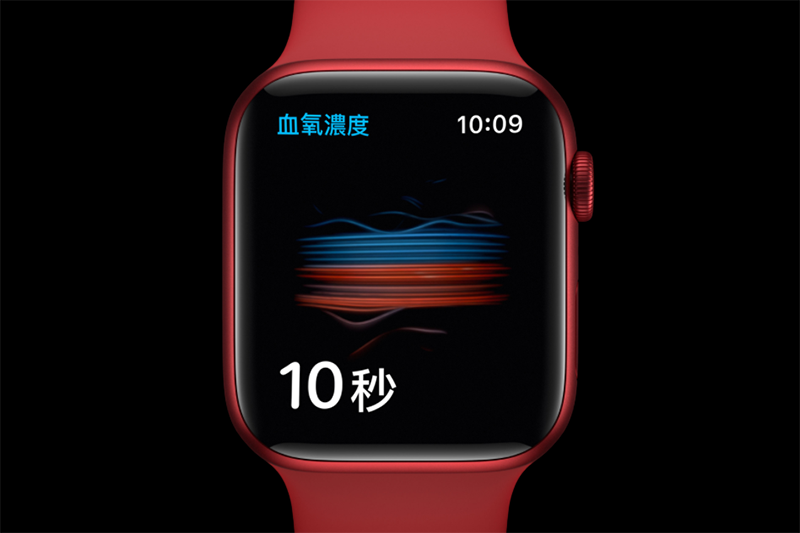 2020年起，蘋果在 Apple Watch Series 6加入血氧偵測功能。圖/取自蘋果官網