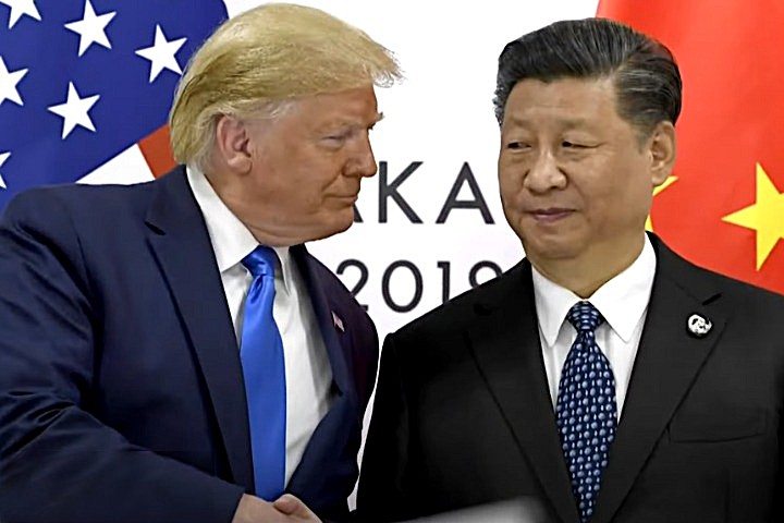 美國總統川普在深夜發文表示，儘管他很喜歡中國國家主席習近平，但對方「非常強硬、極難談判」。圖/翻攝自CBS News YouTube頻道