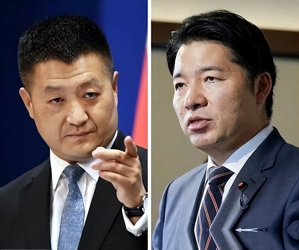 由日本改革聯合廣報委員長伊佐進一（右）率領的議員參訪團，8月底曾先訪中，但當次訪問直接到最後一天，陸方才安排中共中央對外聯絡部副部長陸慷出面接待。圖／取自搜狐