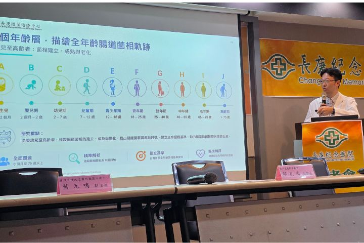 AI推估腸道年齡　長庚打造台灣首座全年齡腸道微菌資料庫