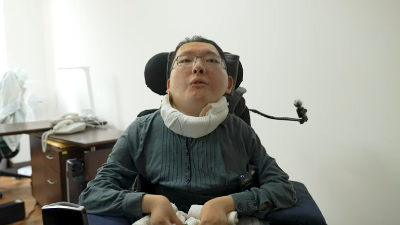 陳俊翰發出聲明表示，欣慰台灣社會絕大多數都是站在譴責王志安惡意訕笑、模仿歧視身障者平等參政權的一方。   圖/民進黨提供 