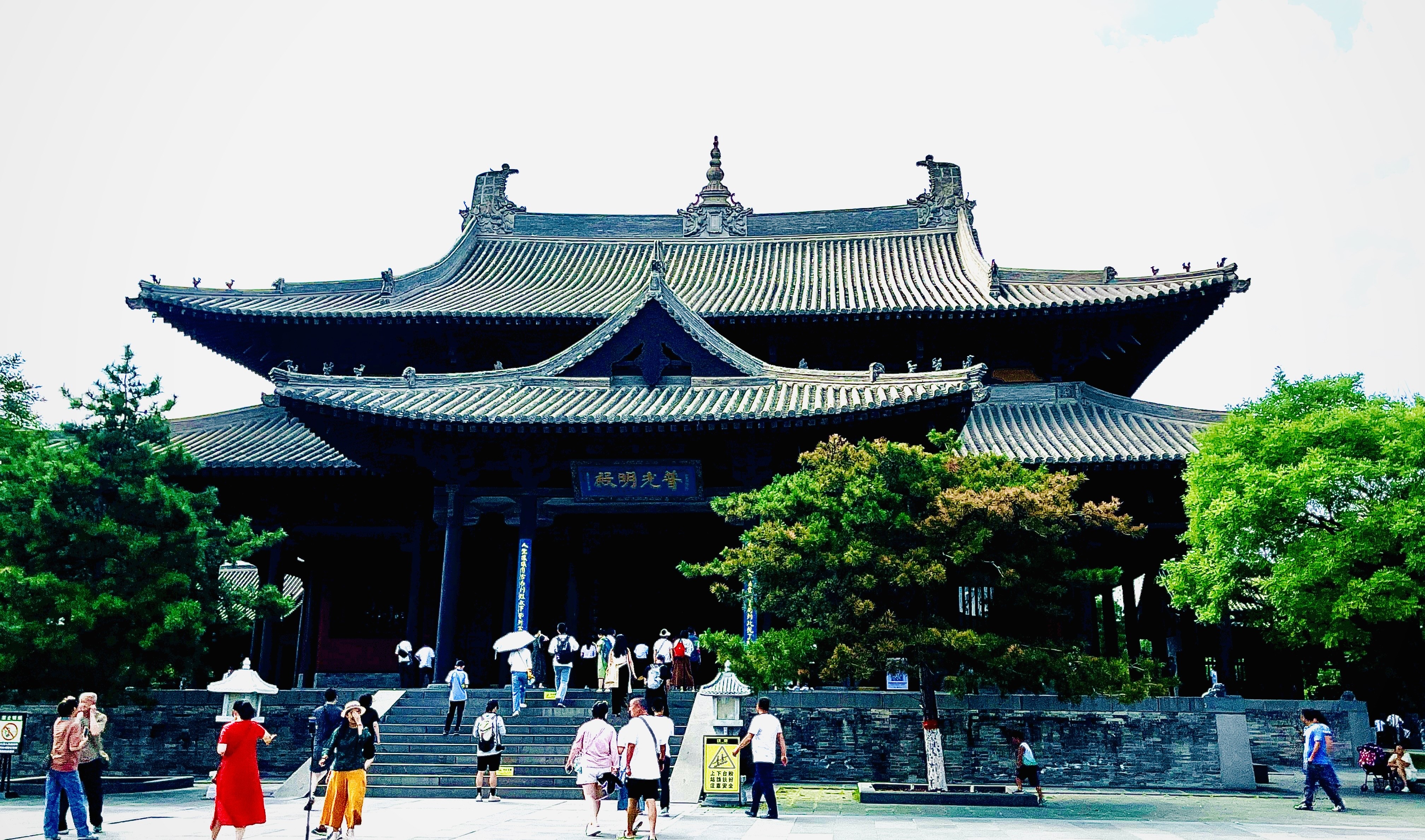 山西大同華嚴寺也是《黑神話：悟空》的取景點。圖陳素貞攝