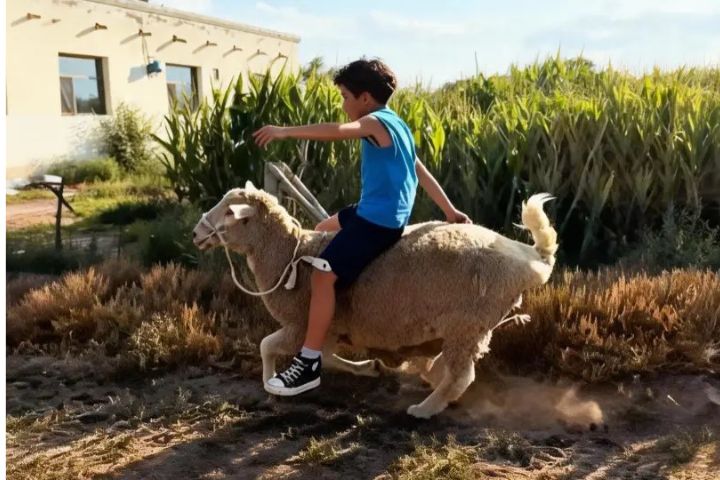 男童父親表示，這隻羊已飼養約4年，從孩子年幼時便陪伴左右，彼此感情深厚。圖/取自李老普解說公眾號