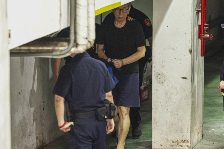 圖為前台北市長柯文哲於6月3日赴北院出庭的畫面。圖/中央社