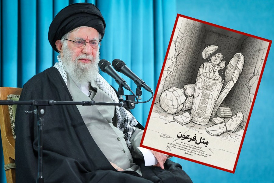 伊朗最高領袖哈米尼公布川普「石棺照」　狠酸：他就快被推翻了