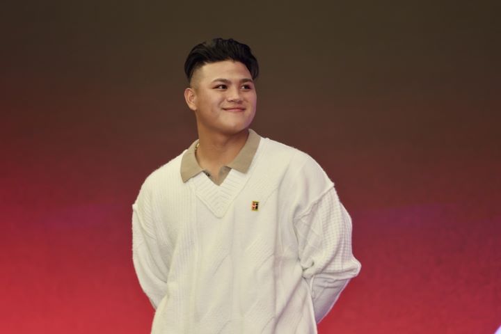 美國職棒底特律老虎隊台灣好手李灝宇（圖）大聯盟首個球季打出好成績，12日出席返台記者會。圖/中央社