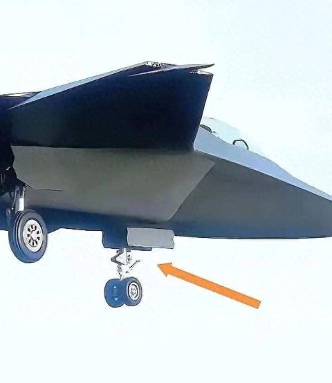 陸殲-50戰鬥機的照片中明顯可見前起落架的「牽引鈎」結構。圖/取自搜狐網