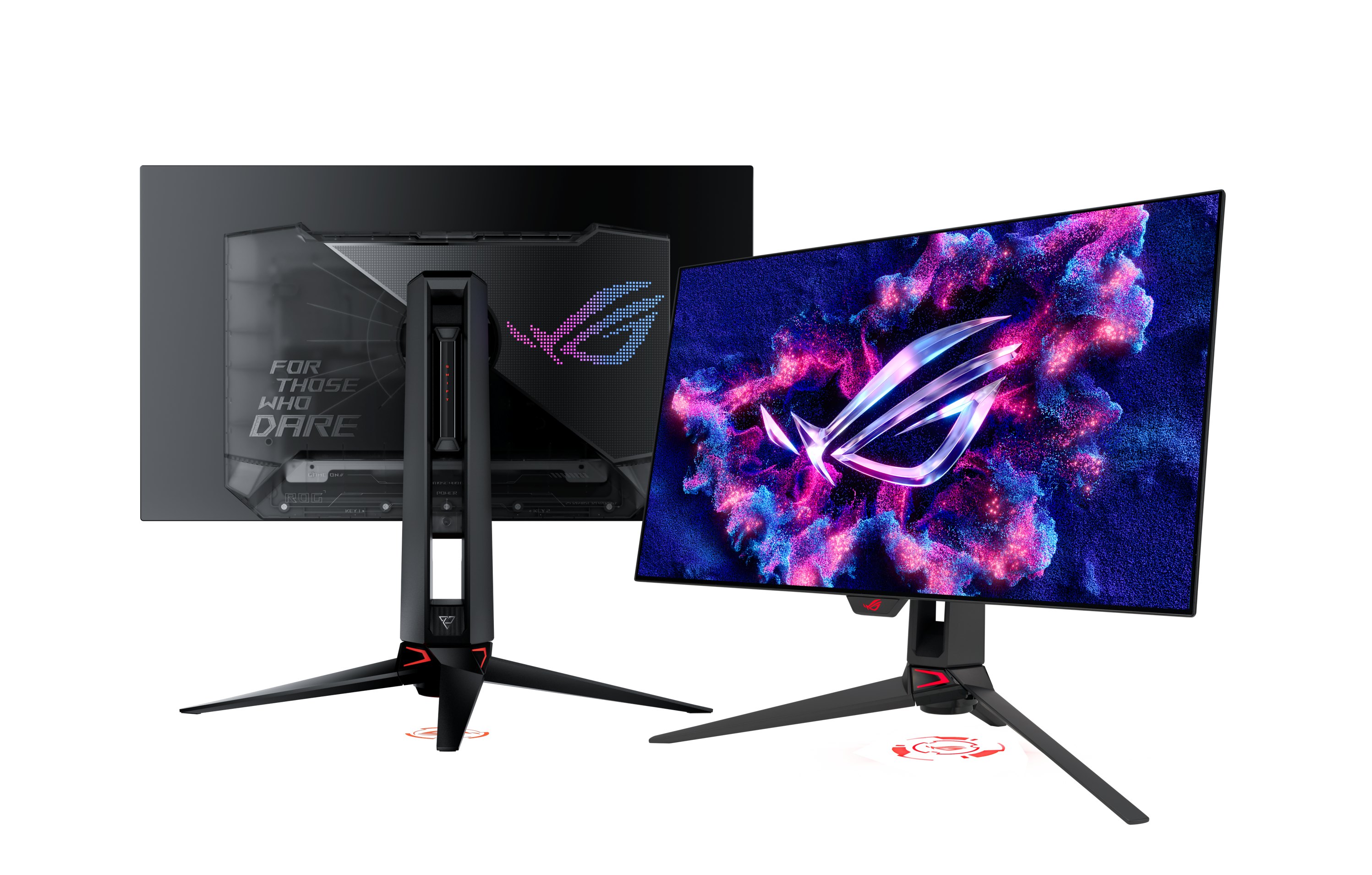 ROG Swift OLED PG27AQDP為全球首款1440p 480Hz電競螢幕。圖/華碩提供