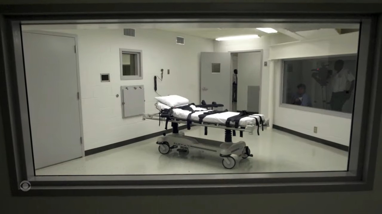 執行史密斯死刑的行刑室。圖/取自CBS官方《YouTube》頻道