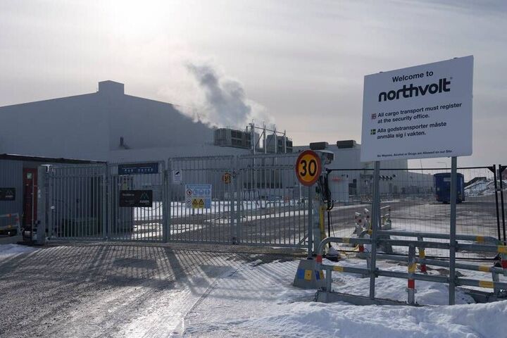 瑞典新創電池製造商「北伏」廠區。圖/取自Montreal Gazette官方《推特》