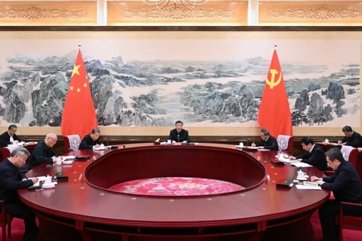 張又俠落馬後首場政治局會議　密集表態「黨中央集中統一領導」