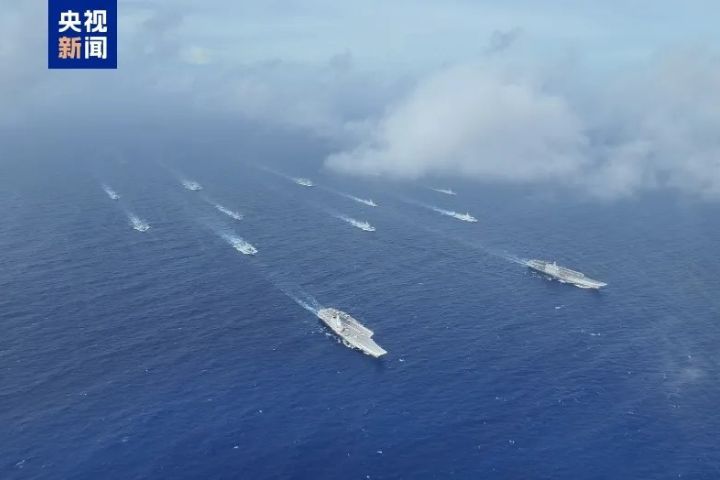 遼寧、山東雙艦齊發！中共航母罕見會師第二島鏈 引日高度戒備