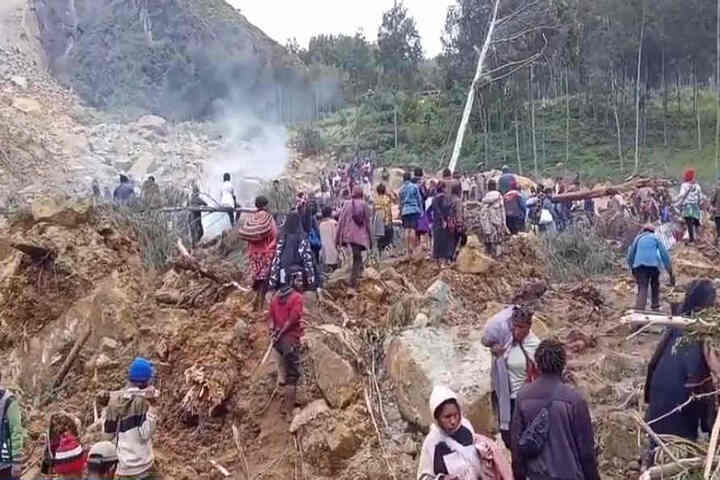 巴布亞紐幾內亞發生毀滅性山洪暴發。圖/取自9News官方《YouTube》頻道