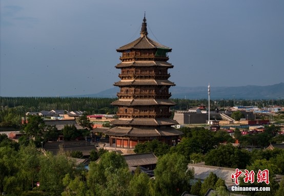 大陸古文明「地下文物看陕西，地上文物看山西」，山西應縣木塔，可以很具體的作為代表。圖/取自中新網