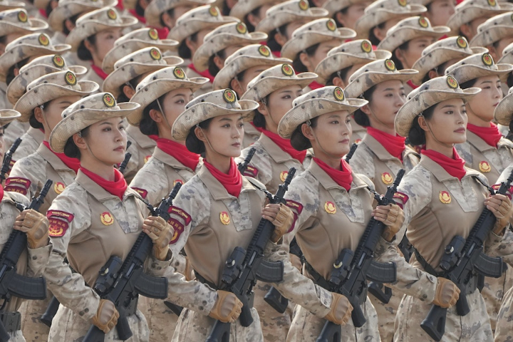 【九三閱兵】唯一女民兵方隊成「閱兵嬌點」　過去來自朝陽區工廠女工