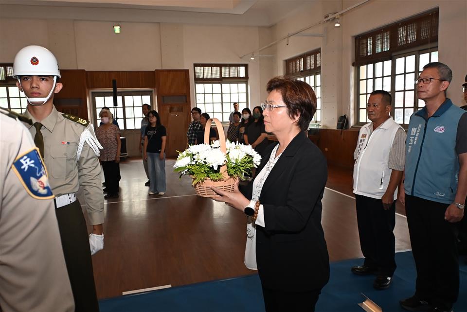 現任彰化縣長王惠美3日出席「九三軍人節秋祭國殤大典」,並未現身力挺國民黨彰化縣長候選人魏平政。圖/取自彰化縣府官網