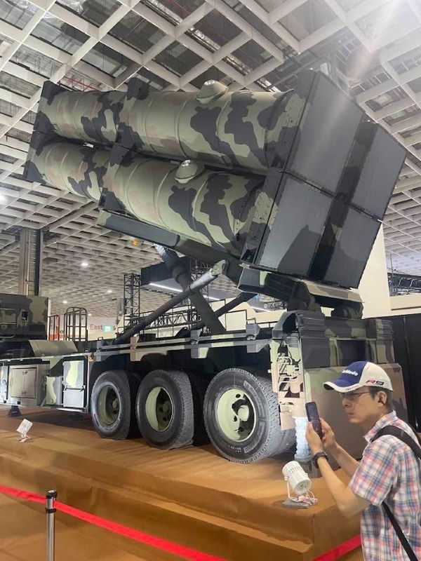 強弓飛彈機動發射系統，是國軍未來生產和部署主力。圖/記者楊俊斌攝
