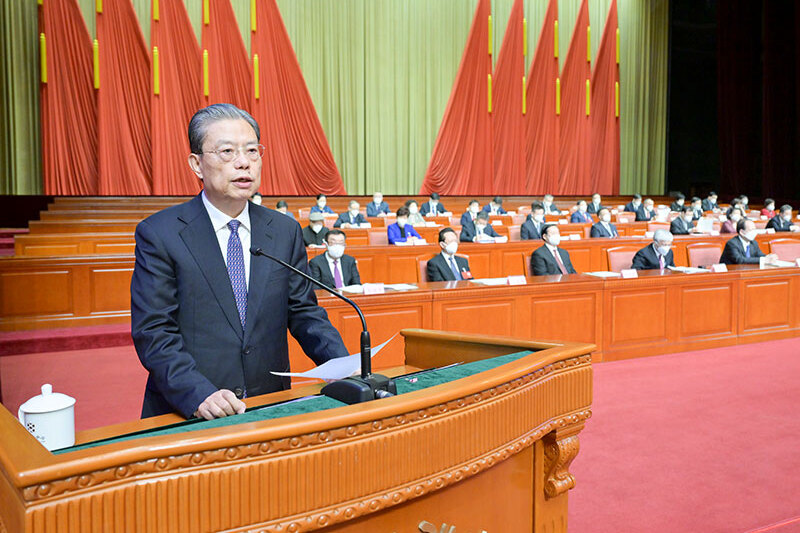 大陸人大委員長趙樂際呼吸道感染缺席人大閉幕式