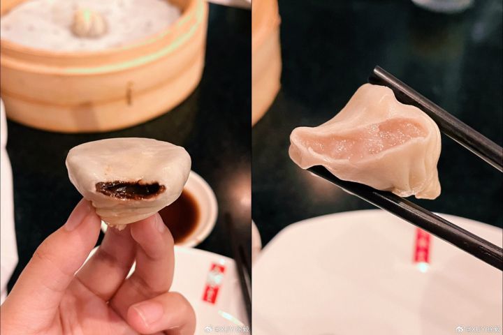 迎合西方口味，鼎泰豐推出甜品款巧克力、芋泥小籠包。圖/取自XUYI徐毅微博