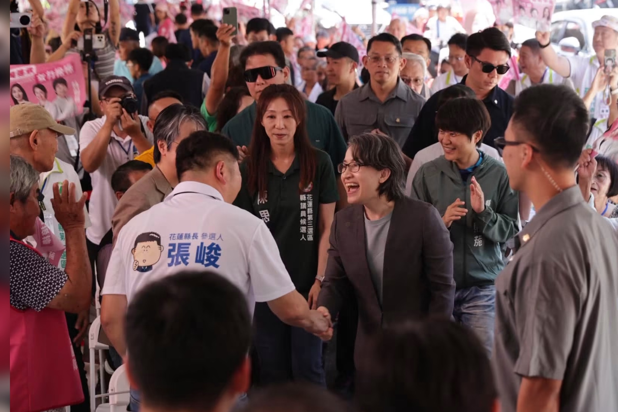 蕭美琴花蓮輔選向張峻拋橄欖枝　國民黨酸：果然不演了 