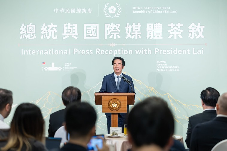 賴清德向國際媒體喊話：籲陸放棄南海、東海、台海擴軍　放棄武力攻打台