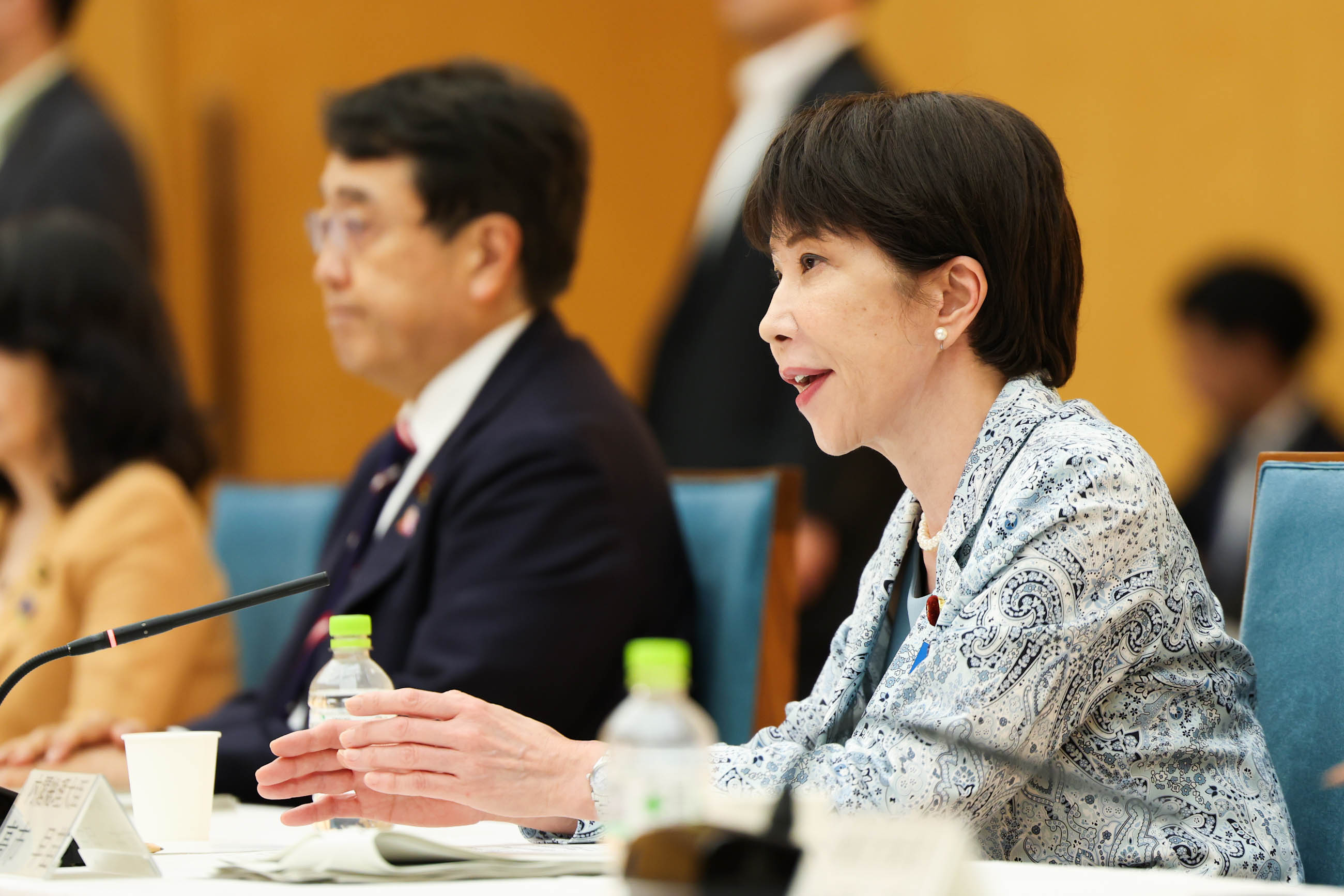 日本首相高市早苗去年11月在國會提到「台灣有事」，代表日本因應台海戰事的軍事準備，但也因此導致至今中日關係難以修復。圖／取自日本國首相官邸