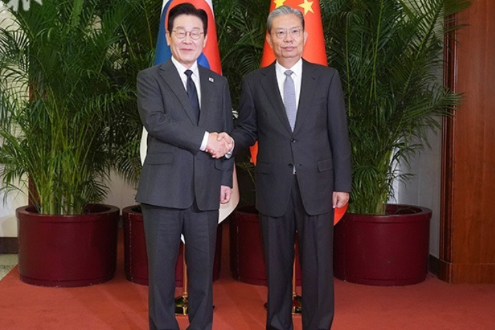 【有片】連見李強、趙樂際 　李在明再喊話：韓中關係要發展成「不可逆轉之勢」