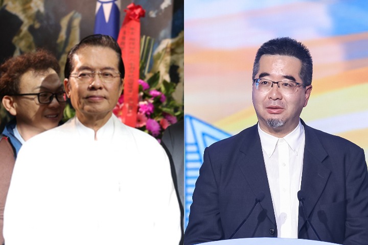 國民黨副主席蕭旭岑（右）、張榮恭（左）將協助鄭麗文推動國共交流。圖/中央社