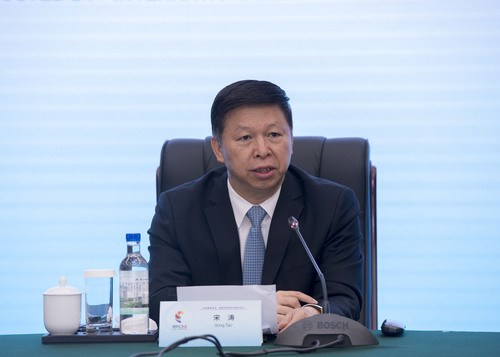 中共中央台辦、國台辦主任宋濤3月30日正式回應中共總書記習近平邀請鄭麗文訪陸。圖／取自人民日報