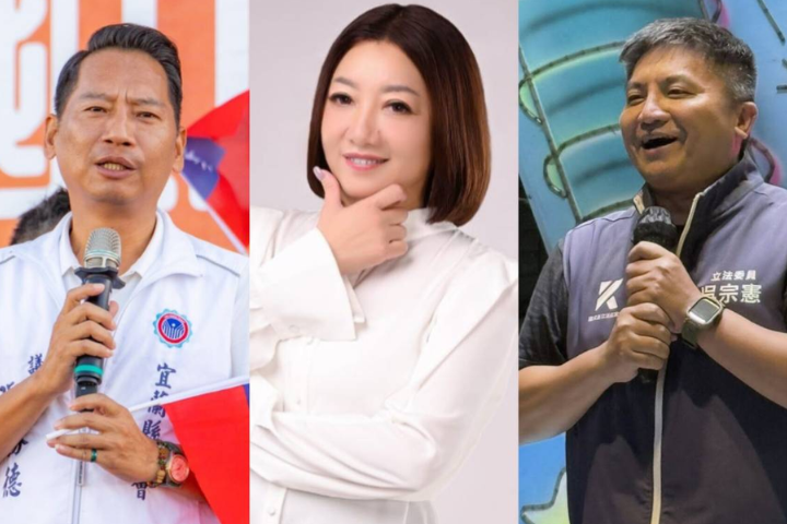 2026宜蘭縣長選舉,藍白有三人浮出檯面,左至右分別是宜蘭縣議會議長張勝德、民眾黨前立委陳琬惠、國民黨立委吳宗憲,但三人已有默契共推一人出來選。圖/取自臉書