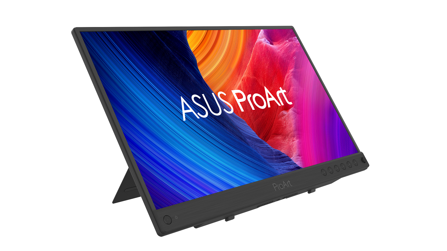 首次在台亮相的ProArt Display PA16USV可攜式螢幕，兼具4K UHD畫質和12G-SDI連接埠，能提升現場拍攝作業效率，讓創造力更上層樓。圖/華碩提供