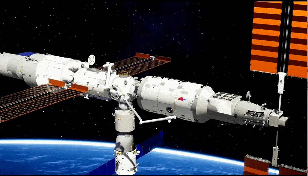 圖為大陸完成小機械手臂在軌測試。圖／取自搜狐