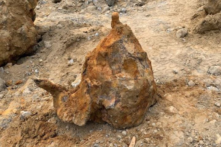 疑是清代軍隊所使用的頭盔側面。圖/取自台南市府官網