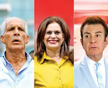 三位候選人（由左到右）分別為阿斯夫拉、蒙卡達與納斯拉拉。圖/取自hector.lopez0073《推特》