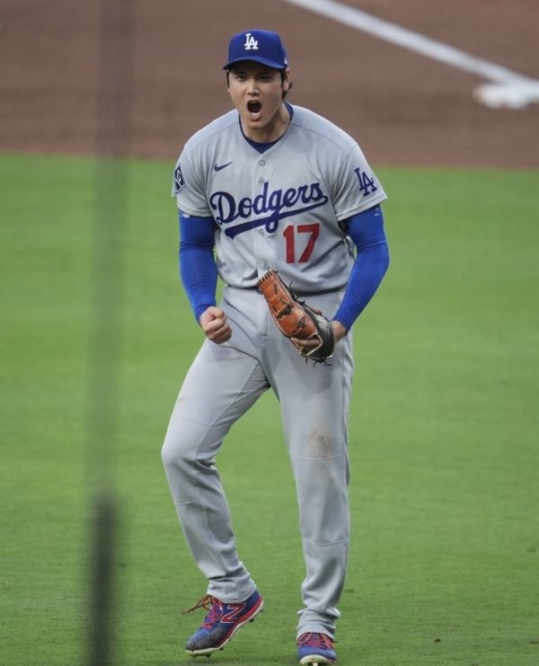 大谷翔平投球方面也繳出5局無失分好投，率領道奇以4比0完封教士，收下個人本季第4勝。圖/取自mlbjapan IG