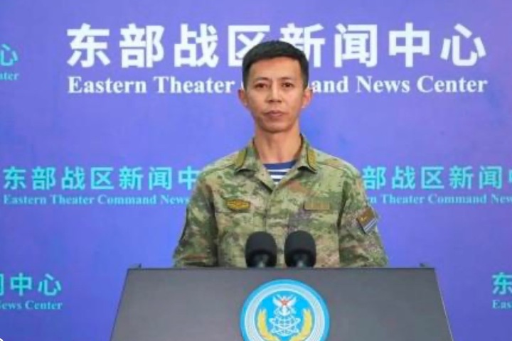 解放軍東部戰區新聞發言人李熹。圖/取自央視網