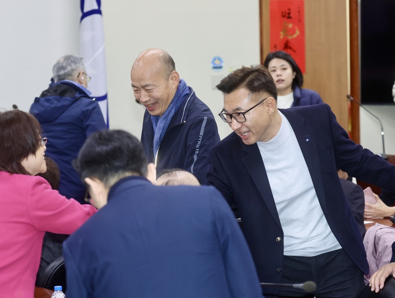 韓國瑜與江啟臣決定29日赴民眾黨拜會。圖／中央社