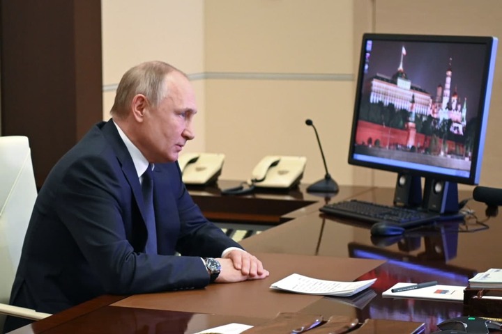 俄羅斯總統普丁。資料圖片/取自俄羅斯總統官方《推特》