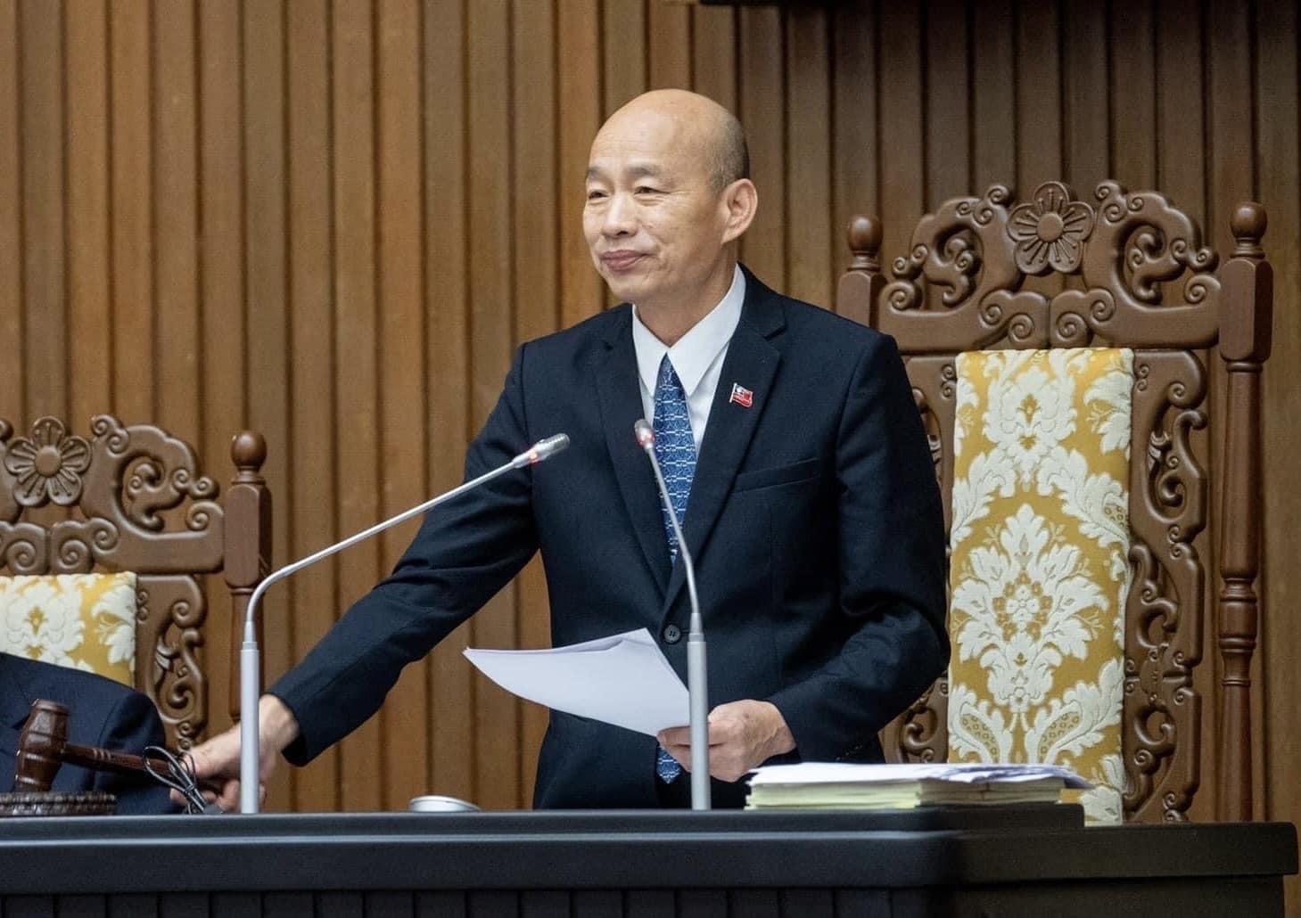 國民黨19日召開立法實務研討會，立法院長韓國瑜致詞時表示，國民黨在立法院擁有最多席次，但許多基層、中間選民和藍軍支持者對國民黨的表現仍不滿意。圖/取自韓國瑜臉書