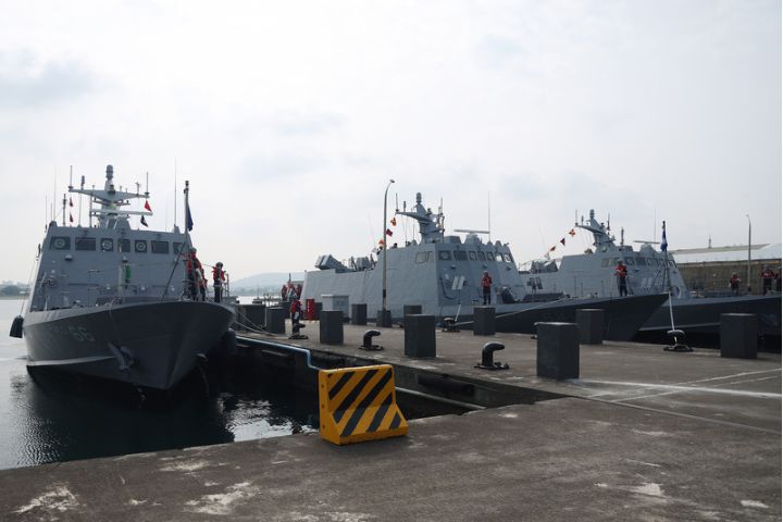 海軍的光六飛彈快艇。圖/中央社