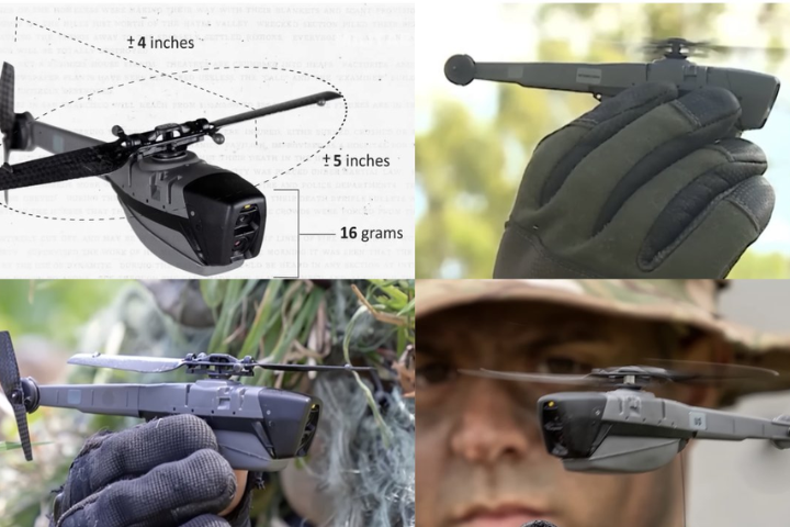 實戰經驗最成熟的當屬挪威製造的「黑黃鋒」，圖為Black Hornet Nano系列產品。圖／取自Mustafa Suleyman X