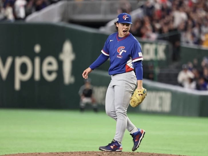 若以四縫線速球平均球速來看，年僅21歲、同樣效力日職火腿隊的投手孫易磊表現最為突出。圖/中央社